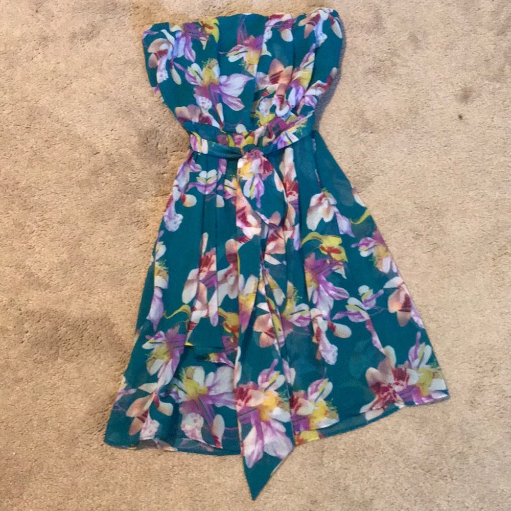 Express strapless summer/spring dress